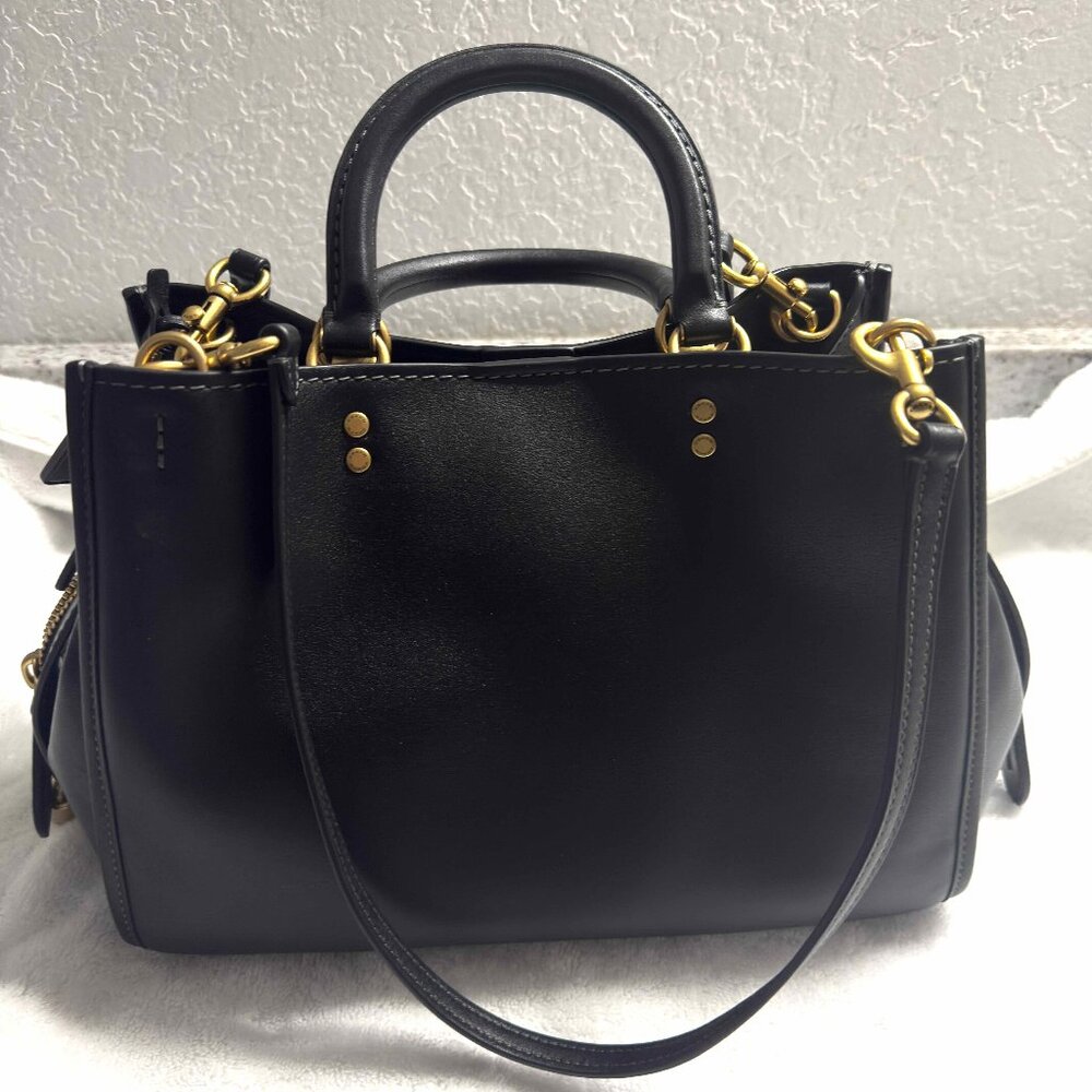 LIKE NEW Coach Rogue Bag 31 Black Brass CA. Fast shipper.